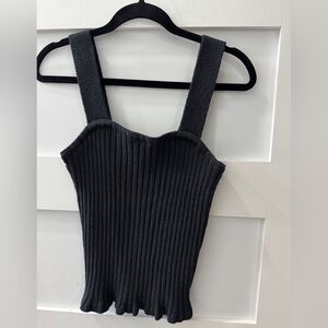 Madewell Charcoal Ribbed Camisole